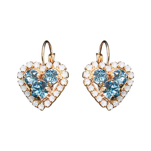 Earrings "Open Heart" with Swarovski™ crystals